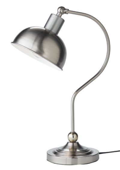HOME - Coral Curved - Table Lamp - Satin Nickel